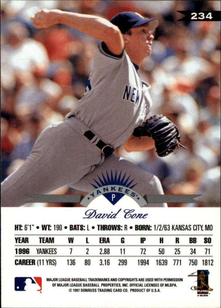 1997 Leaf Baseball "Main Set" Cards #201 to #400 - Picture 69 of 398