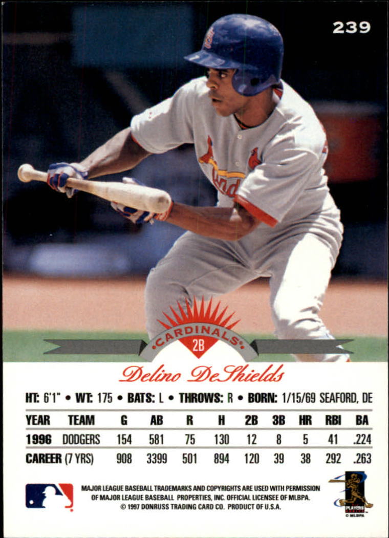 1997 Leaf Baseball "Main Set" Cards #201 to #400 - Picture 79 of 398