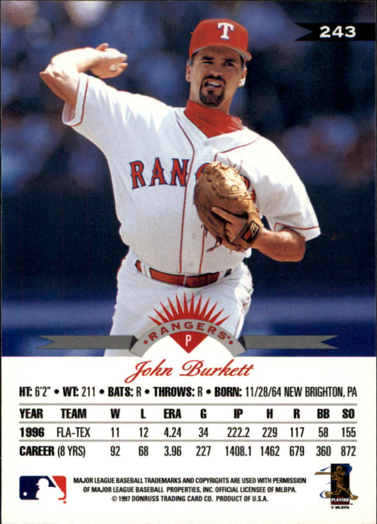 1997 Leaf Baseball "Main Set" Cards #201 to #400 - Picture 87 of 398
