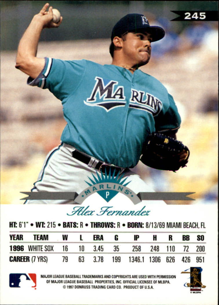 1997 Leaf Baseball "Main Set" Cards #201 to #400 - Picture 91 of 398