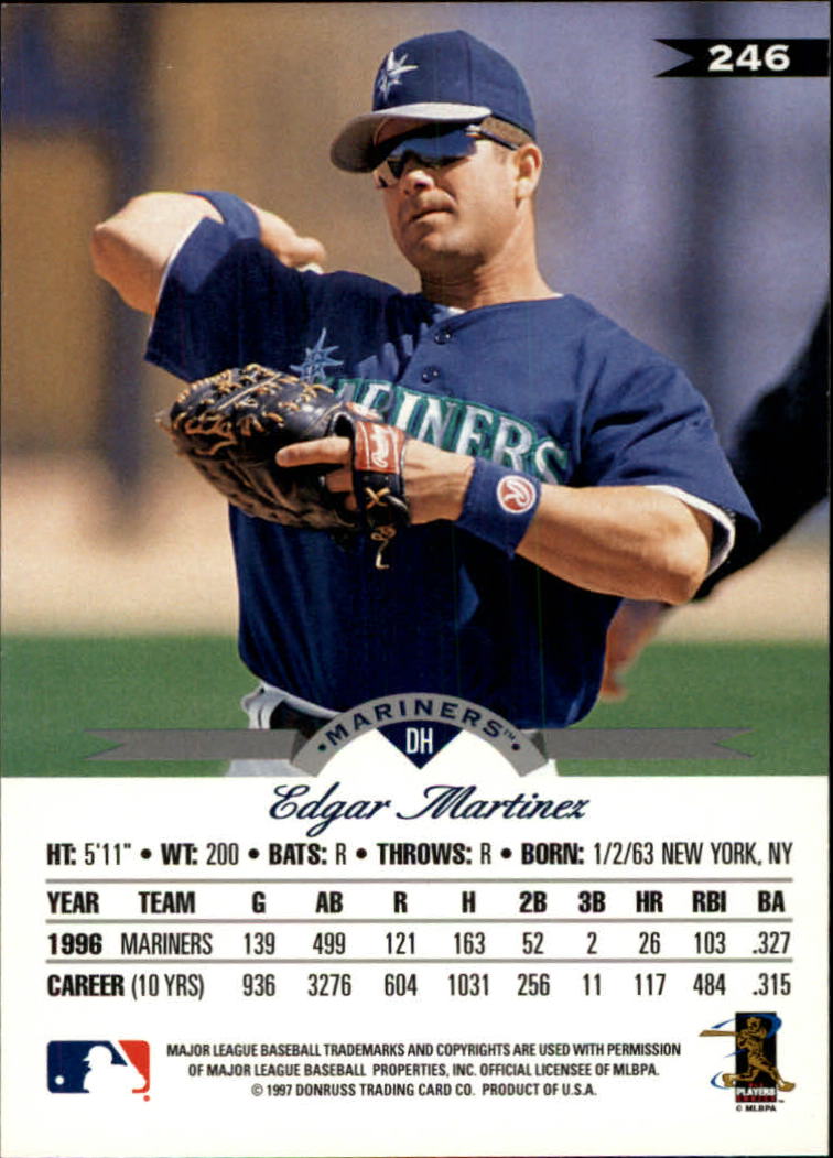 1997 Leaf Baseball "Main Set" Cards #201 to #400 - Picture 93 of 398