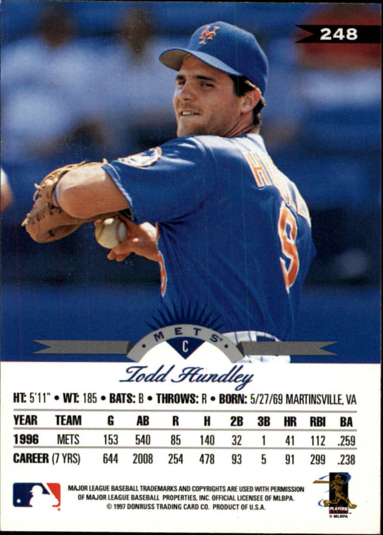 1997 Leaf Baseball "Main Set" Cards #201 to #400 - Picture 97 of 398