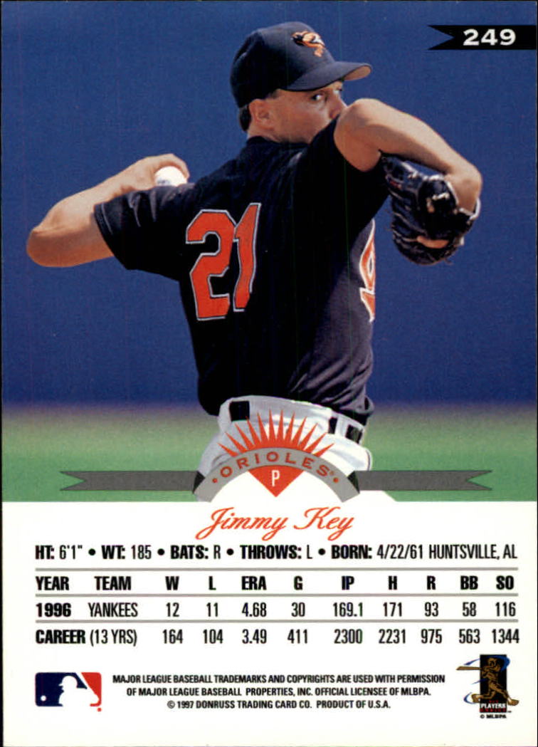 1997 Leaf Baseball "Main Set" Cards #201 to #400 - Picture 99 of 398