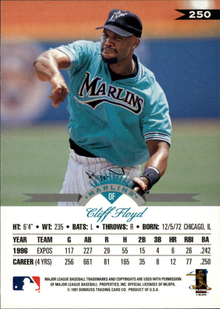 1997 Leaf Baseball "Main Set" Cards #201 to #400 - Picture 101 of 398