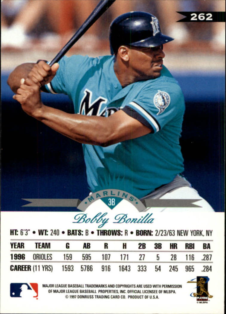 1997 Leaf Baseball "Main Set" Cards #201 to #400 - Picture 124 of 398