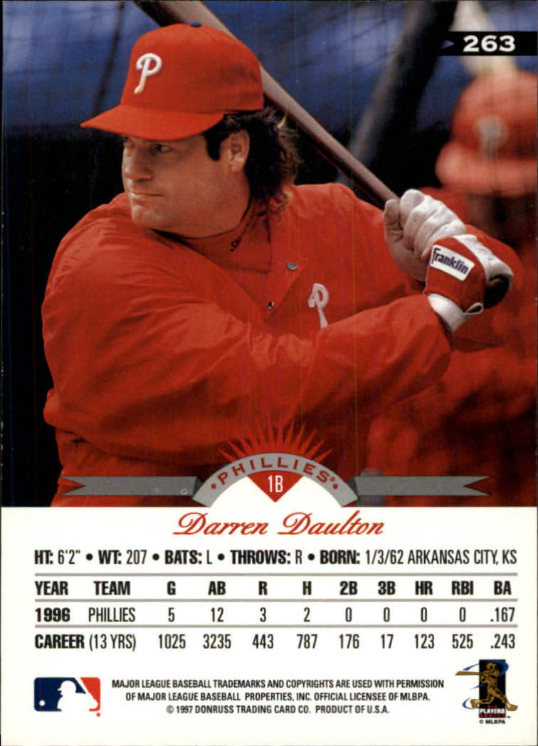 1997 Leaf Baseball "Main Set" Cards #201 to #400 - Picture 126 of 398