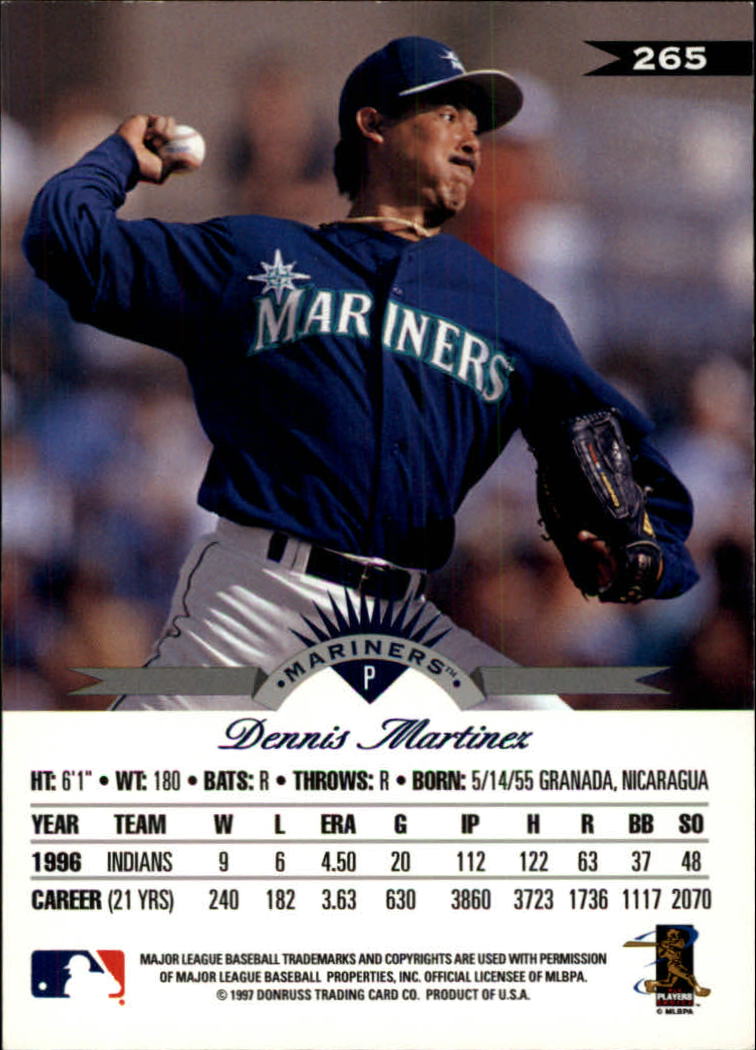 1997 Leaf Baseball "Main Set" Cards #201 to #400 - Picture 130 of 398