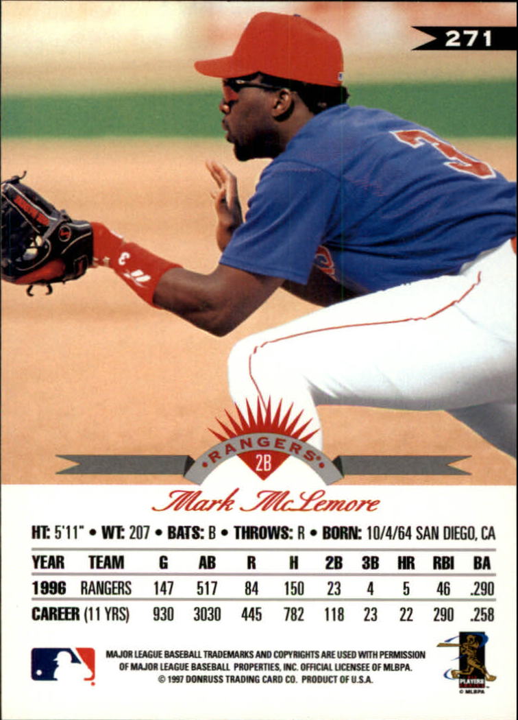 1997 Leaf Baseball "Main Set" Cards #201 to #400 - Picture 142 of 398