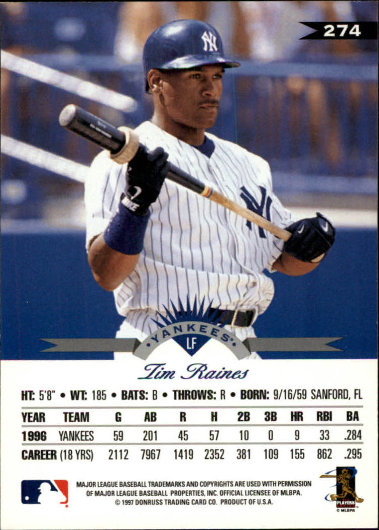 1997 Leaf Baseball "Main Set" Cards #201 to #400 - Picture 148 of 398