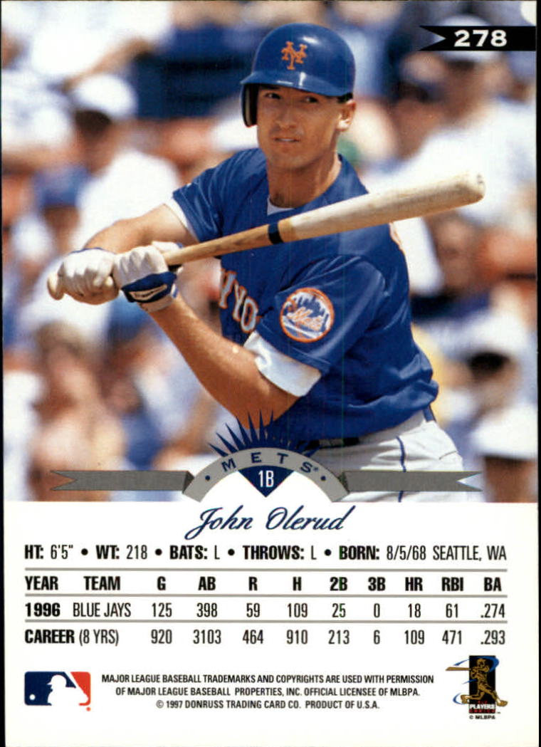 1997 Leaf Baseball "Main Set" Cards #201 to #400 - Picture 156 of 398