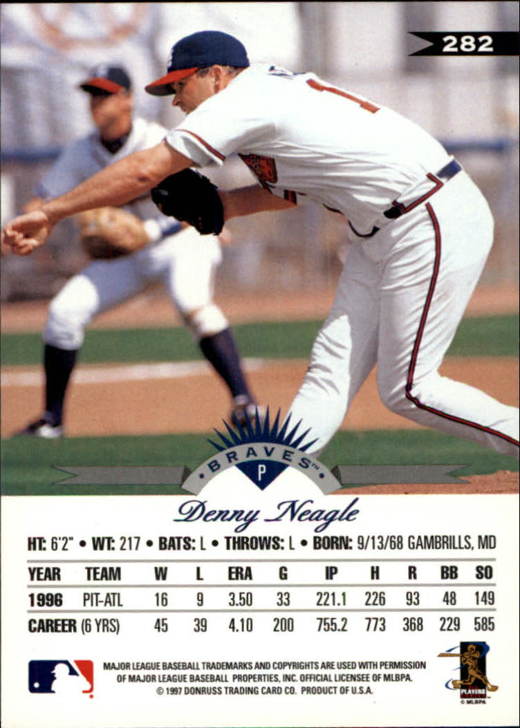 1997 Leaf Baseball "Main Set" Cards #201 to #400 - Picture 164 of 398