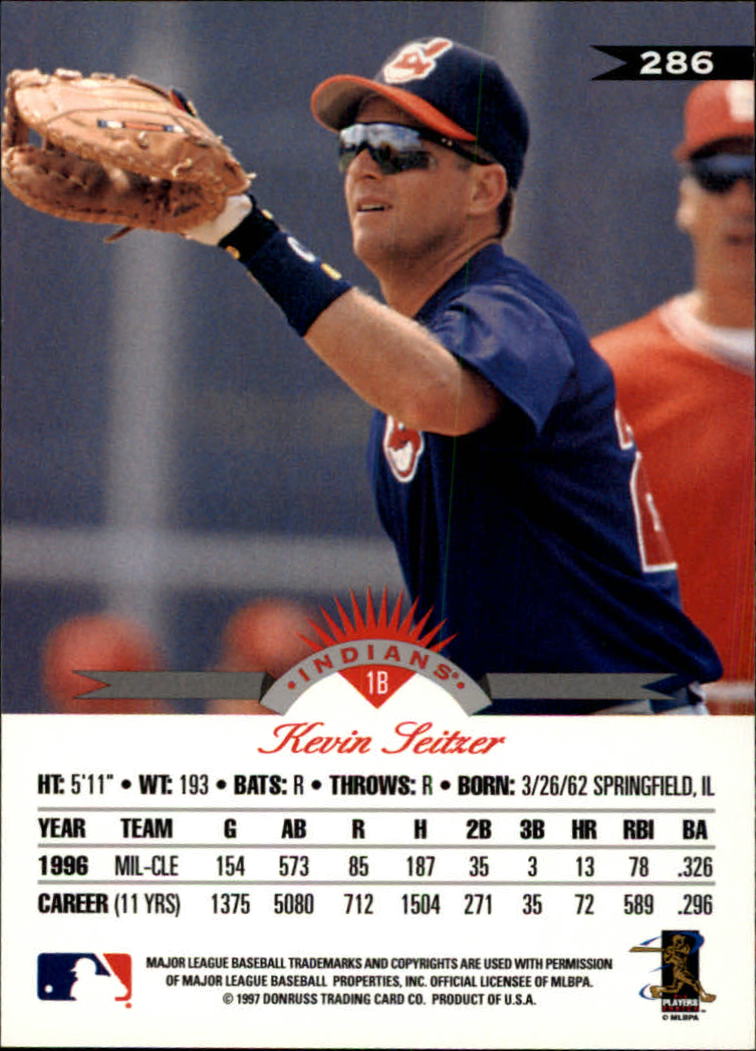 1997 Leaf Baseball "Main Set" Cards #201 to #400 - Picture 172 of 398