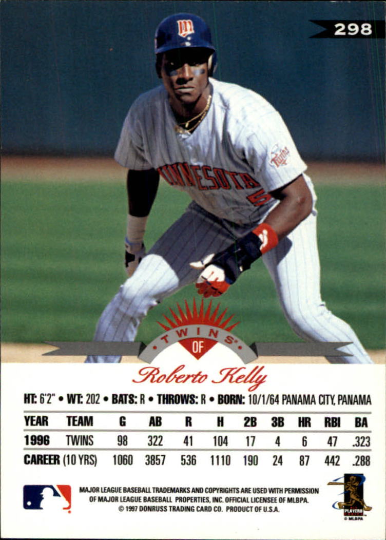 1997 Leaf Baseball "Main Set" Cards #201 to #400 - Picture 196 of 398