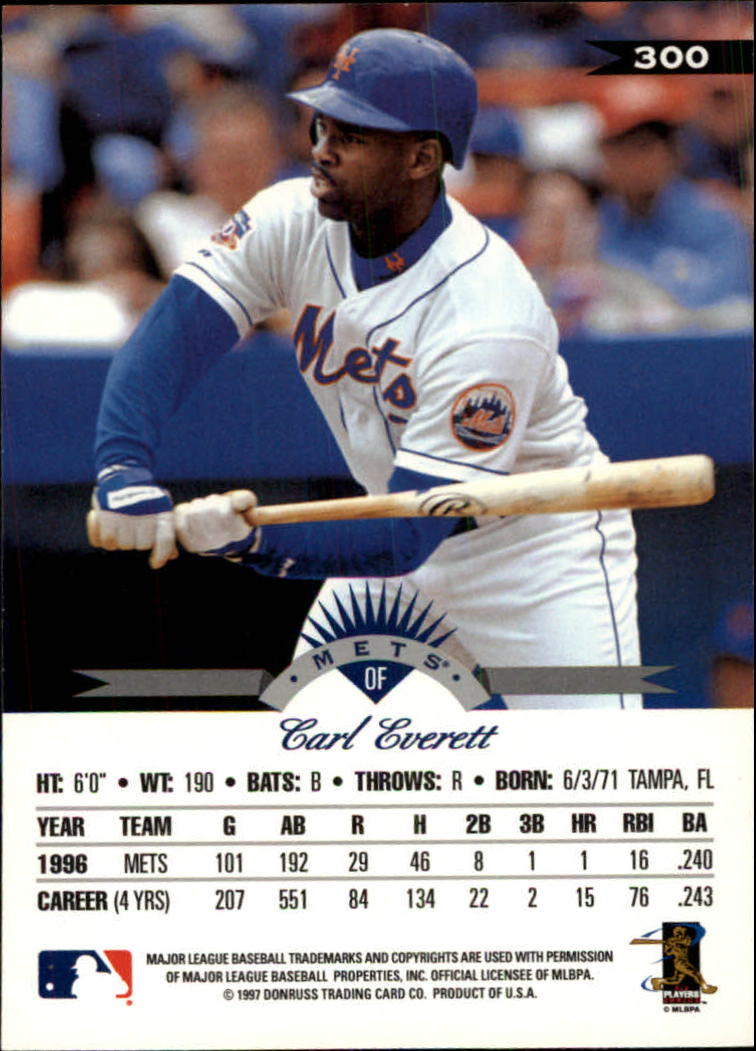 1997 Leaf Baseball "Main Set" Cards #201 to #400 - Picture 200 of 398