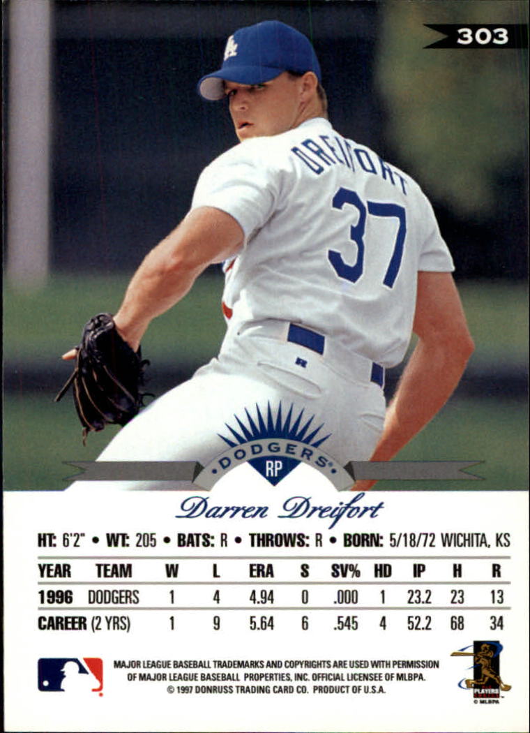 1997 Leaf Baseball "Main Set" Cards #201 to #400 - Picture 206 of 398