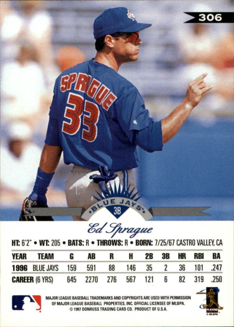 1997 Leaf Baseball "Main Set" Cards #201 to #400 - Picture 212 of 398