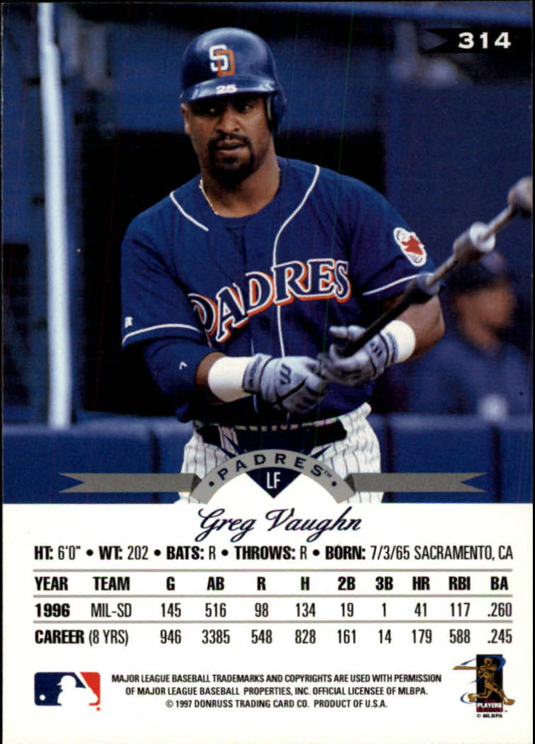 1997 Leaf Baseball "Main Set" Cards #201 to #400 - Picture 228 of 398