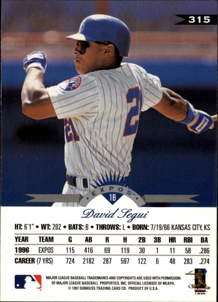1997 Leaf Baseball "Main Set" Cards #201 to #400 - Picture 230 of 398