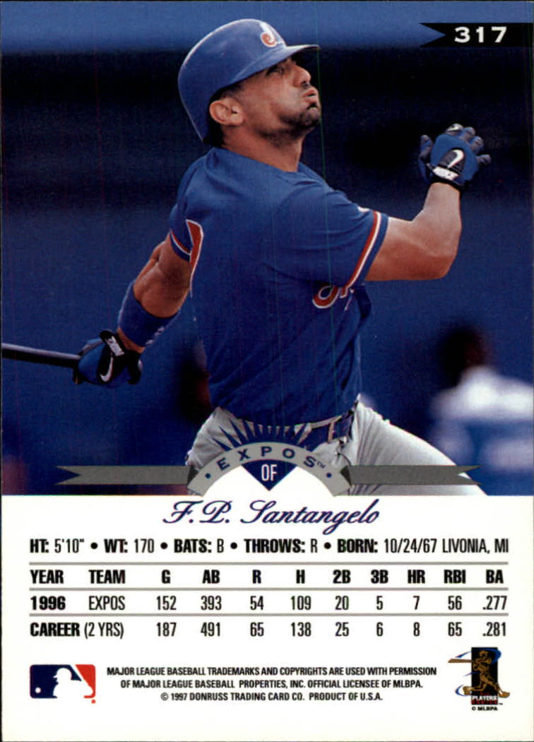 1997 Leaf Baseball "Main Set" Cards #201 to #400 - Picture 234 of 398