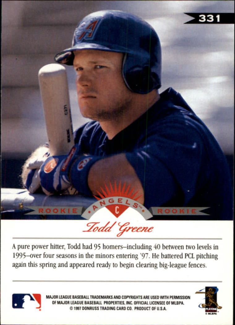 1997 Leaf Baseball "Main Set" Cards #201 to #400 - Picture 261 of 398
