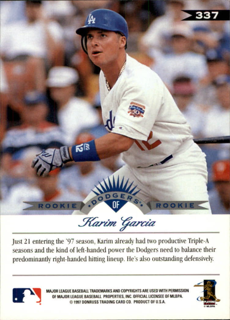 1997 Leaf Baseball "Main Set" Cards #201 to #400 - Picture 273 of 398
