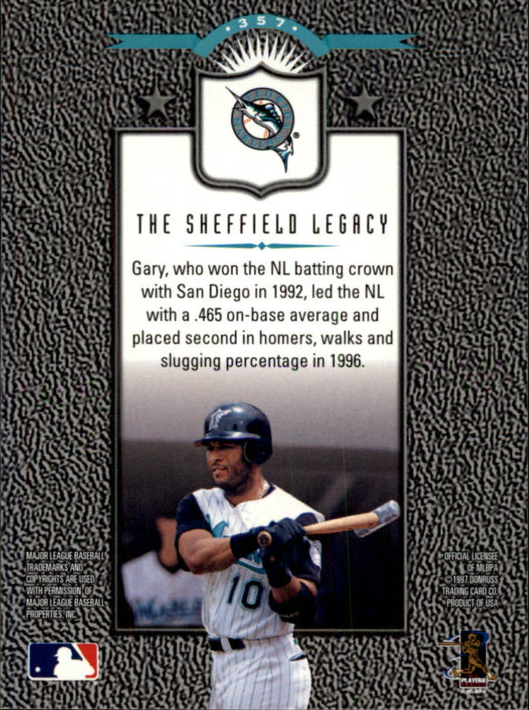 1997 Leaf Baseball "Main Set" Cards #201 to #400 - Picture 313 of 398