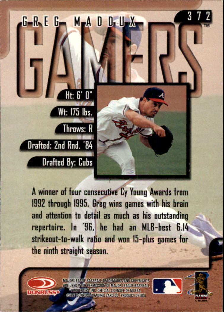 1997 Leaf Baseball "Main Set" Cards #201 to #400 - Picture 343 of 398