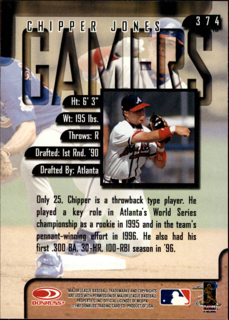 1997 Leaf Baseball "Main Set" Cards #201 to #400 - Picture 347 of 398