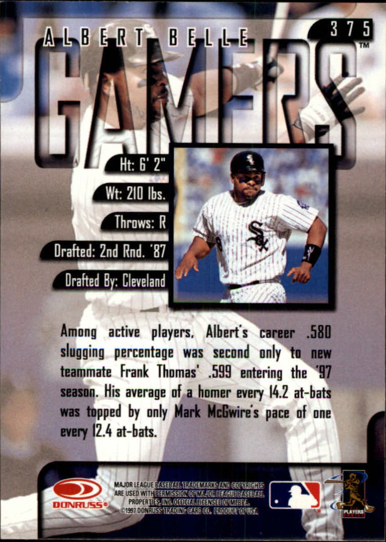1997 Leaf Baseball "Main Set" Cards #201 to #400 - Picture 349 of 398