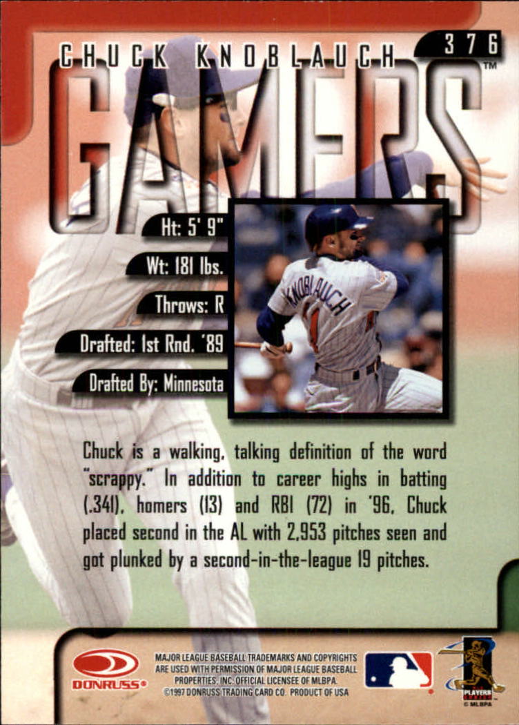 1997 Leaf Baseball "Main Set" Cards #201 to #400 - Picture 351 of 398