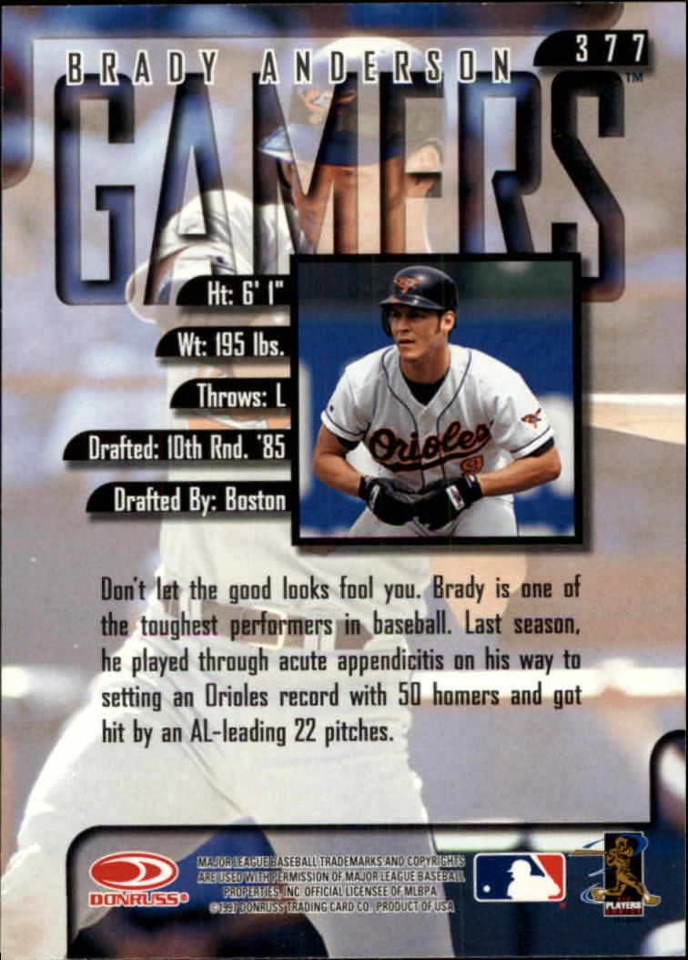 1997 Leaf Baseball "Main Set" Cards #201 to #400 - Picture 353 of 398