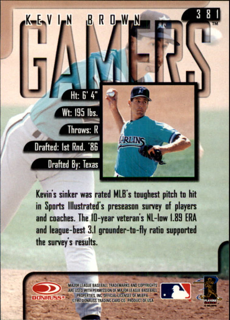 1997 Leaf Baseball "Main Set" Cards #201 to #400 - Picture 360 of 398