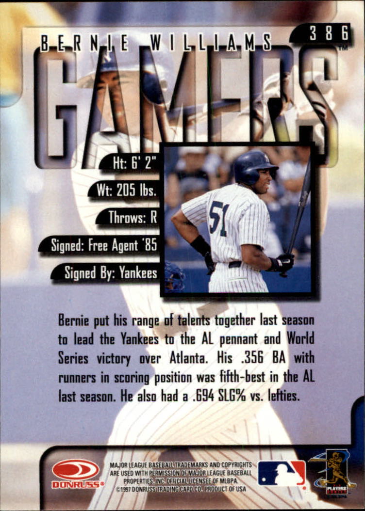 1997 Leaf Baseball "Main Set" Cards #201 to #400 - Picture 370 of 398
