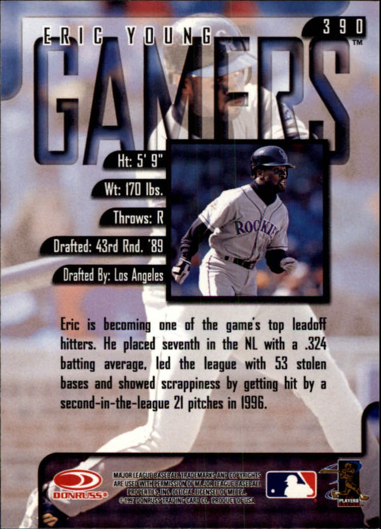 1997 Leaf Baseball "Main Set" Cards #201 to #400 - Picture 378 of 398