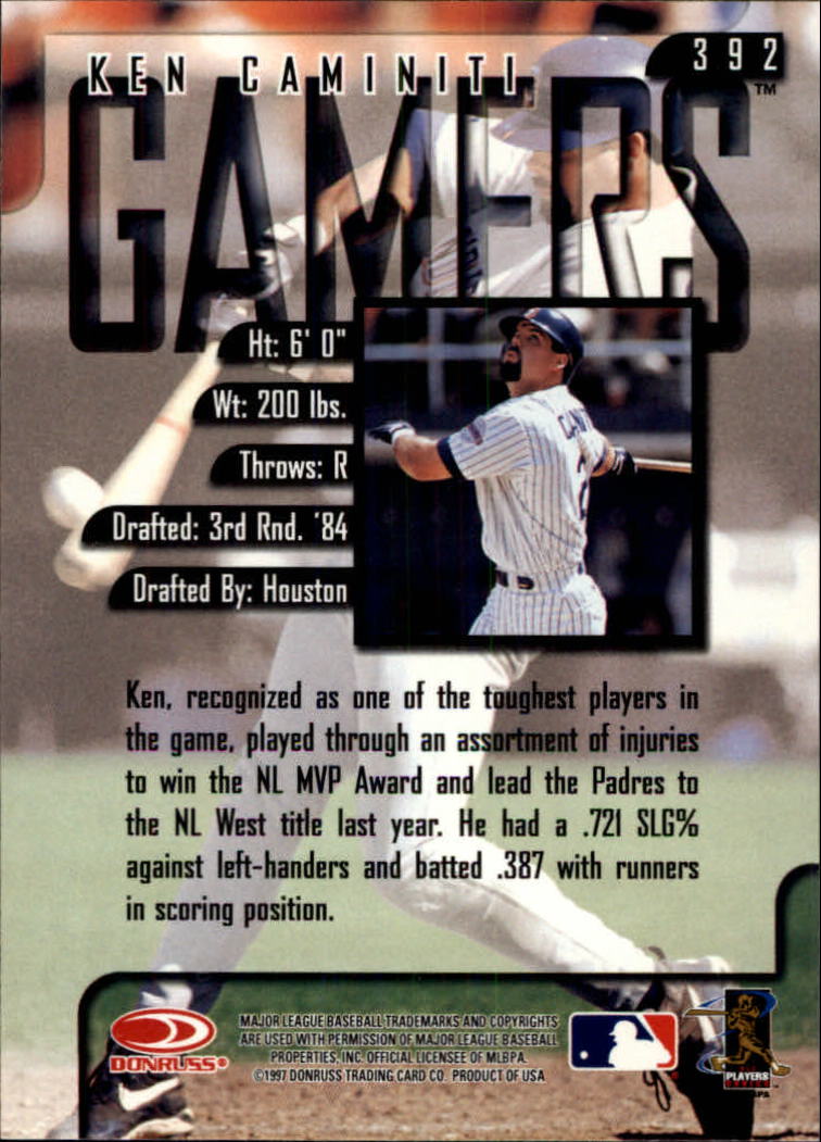 1997 Leaf Baseball "Main Set" Cards #201 to #400 - Picture 382 of 398