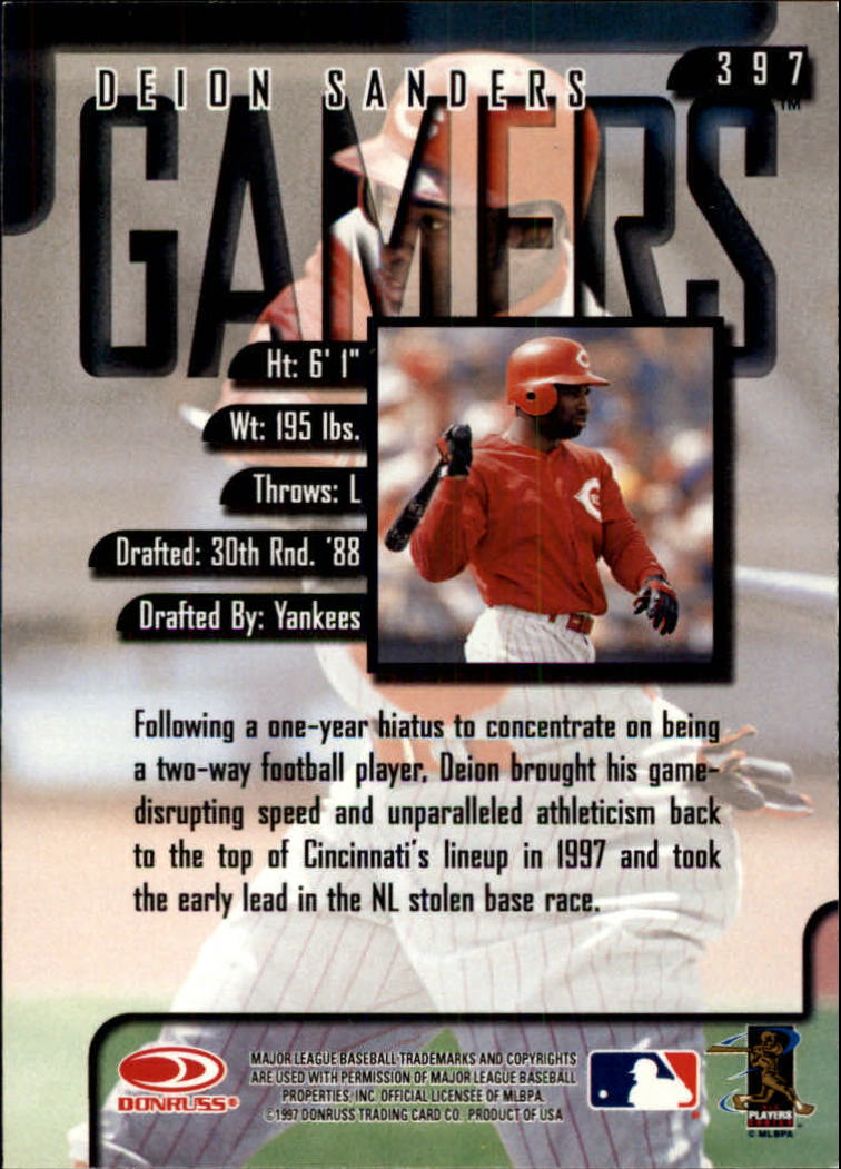 1997 Leaf Baseball "Main Set" Cards #201 to #400 - Picture 392 of 398