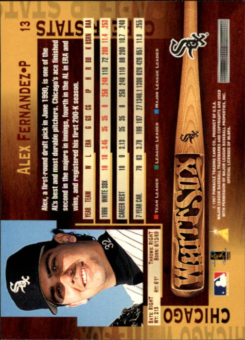 1997 Pinnacle Baseball Card Pick