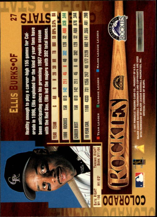 1997 Pinnacle Baseball Card Pick