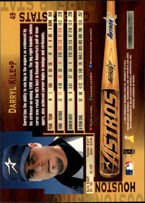 1997 Pinnacle Baseball Card Pick