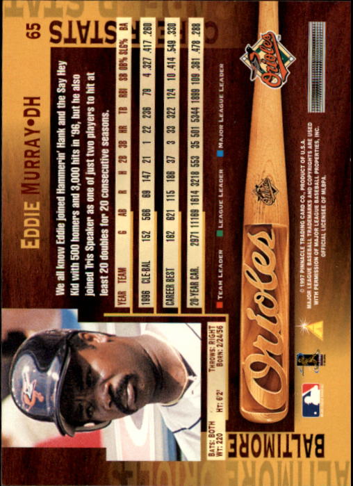 1997 Pinnacle Baseball Card Pick