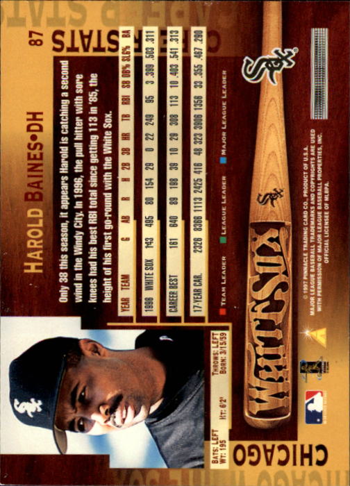 1997 Pinnacle Baseball Card Pick