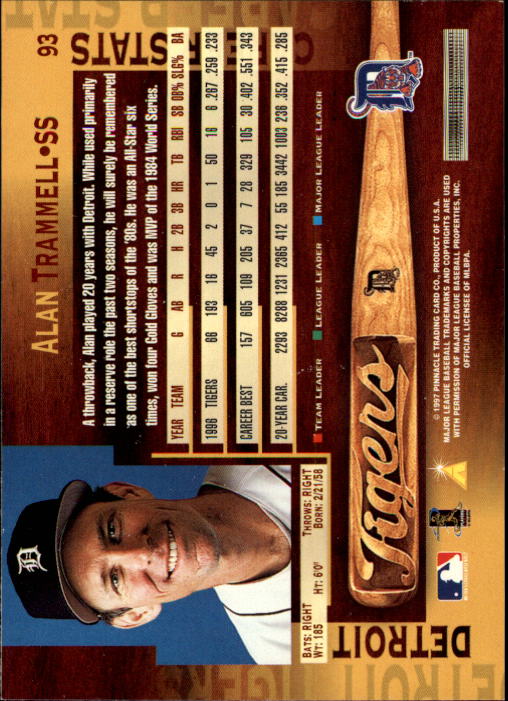 1997 Pinnacle Baseball Card Pick