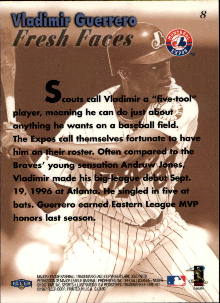 1997 Sports Illustrated (Fleer) Baseball "Main Set" Cards - Picture 15 of 279