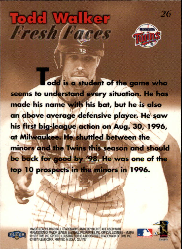 1997 Sports Illustrated (Fleer) Baseball "Main Set" Cards - Picture 43 of 279