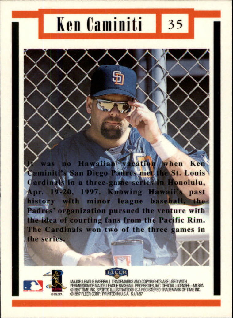 1997 Sports Illustrated (Fleer) Baseball "Main Set" Cards - Picture 51 of 279