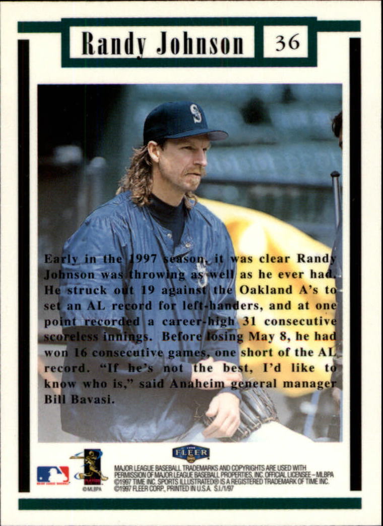 1997 Sports Illustrated (Fleer) Baseball "Main Set" Cards - Picture 53 of 279