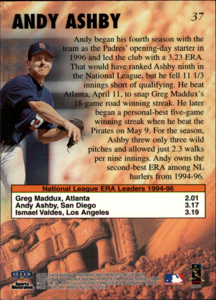 1997 Sports Illustrated (Fleer) Baseball "Main Set" Cards - Picture 55 of 279