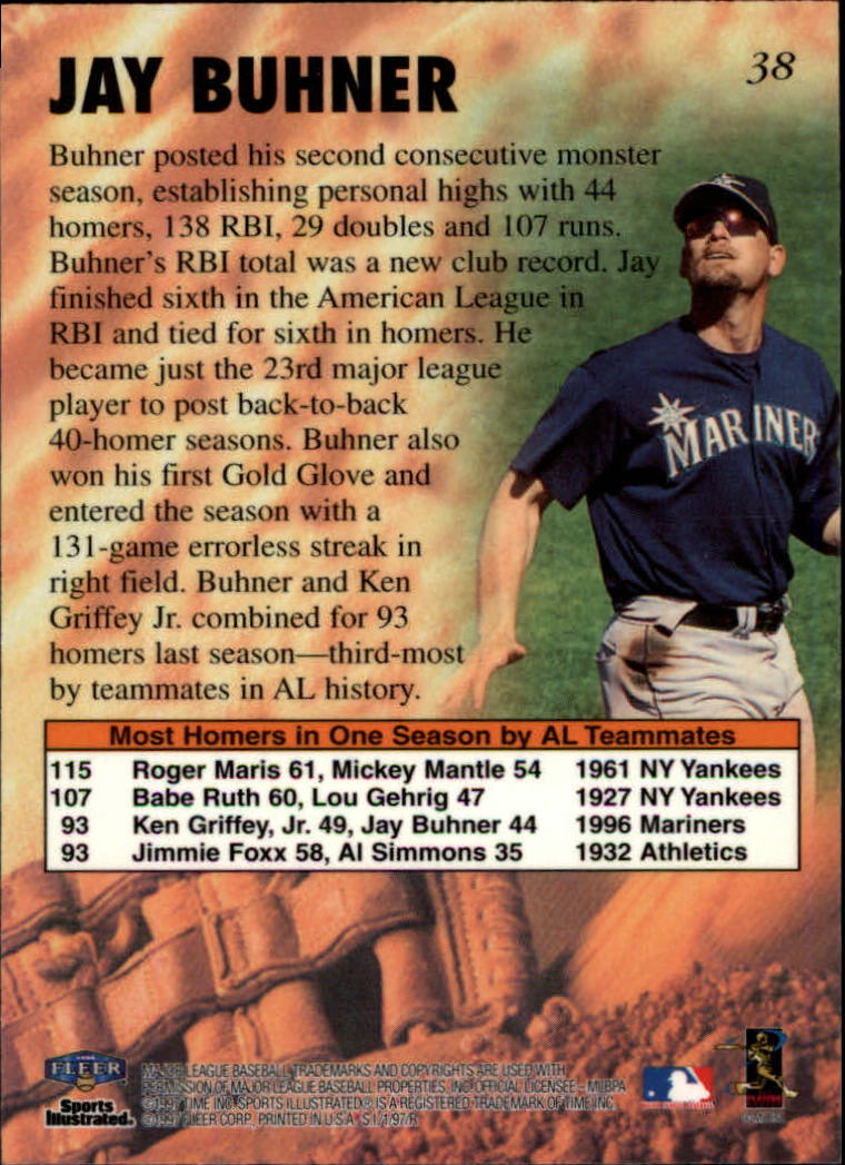 1997 Sports Illustrated (Fleer) Baseball "Main Set" Cards - Picture 57 of 279
