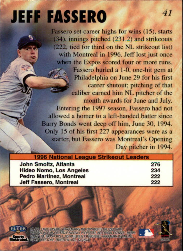 1997 Sports Illustrated (Fleer) Baseball "Main Set" Cards - Picture 63 of 279