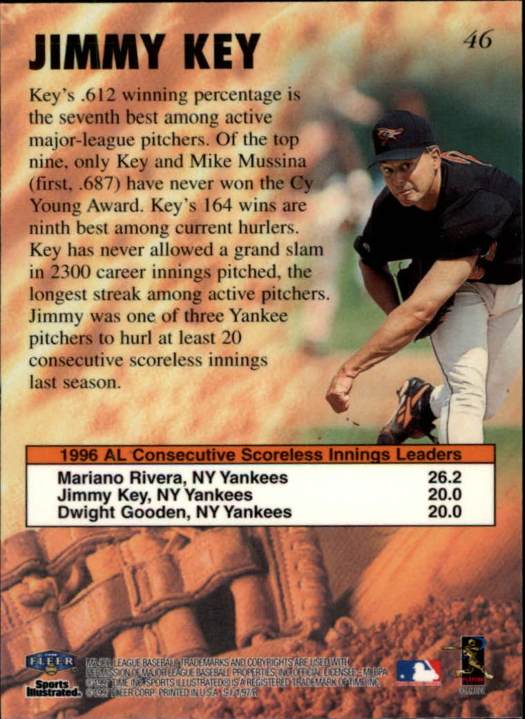 1997 Sports Illustrated (Fleer) Baseball "Main Set" Cards - Picture 71 of 279